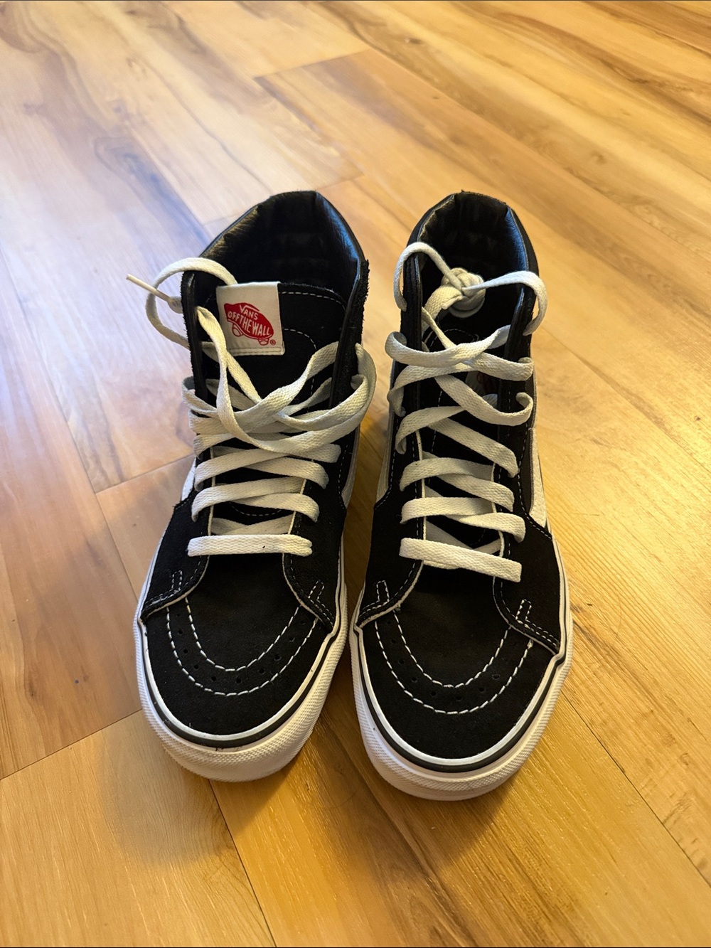 Vans Kids High-Top Sneakers in Black and White